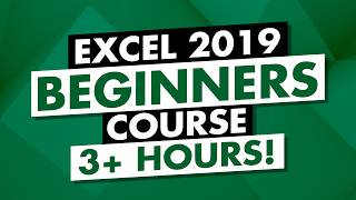 Microsoft Excel Tutorial 3Hour MS Excel 2019 Course for Beginners [upl. by Agace]