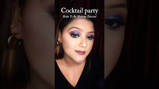 Cocktail 🍸party makeup tutorial makeuptutorial makeup bridalmakeup makeuplook trending grwm [upl. by Spanos]