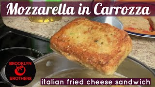 How to Make Mozzarella in Carrozza So Cheesy So Good [upl. by Arrahs]