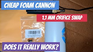 Does the 11mm Orifice Mod work with a 12 GPM Electric Pressure Washer FOAM CANNON MOD FAIL [upl. by Herates]