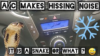 I Fix Hissing Noise AC  On my Santa Fe 2013 [upl. by Ariet]