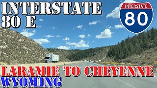 I80 East  Laramie to Cheyenne  Wyoming  4K Highway Drive [upl. by Nan]