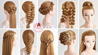 10 PEINADOS FACILES para ESTE 2024  Easy hairstyles [upl. by Pamela]