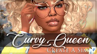 Curvy Queen  The Sims 4  Create A Sim  CC Included [upl. by Coopersmith]