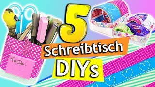 5 DIY SCHREIBTISCH MAKEOVER Ideen  Organisieren amp Dekorieren mit tesa  DIY Inspiration Werbung [upl. by Neneek]