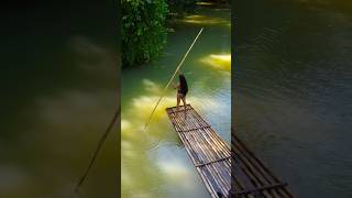 The relaxing Martha Brae River Rafting jamaica bamboorafting travel thingstodoinjamaica [upl. by Rodolphe671]