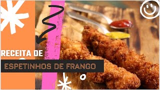 Espetinhos de Frango empanados  Menu Lá de Casa [upl. by Aronek221]