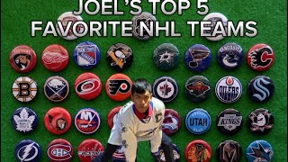 MY TOP 5 FAVORITE NHL TEAMS [upl. by Alexina]