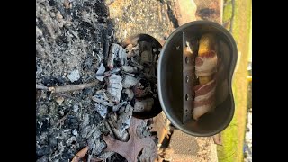 Mess Kit Canteen Breakfast Burrito in Pathfinder canteen cup [upl. by Burkley]