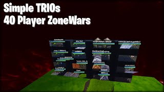 40 Player TRIO ZoneWars FFA Map Code 146924409680 [upl. by Muhcon]