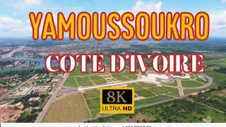 Photographie aérienne de la ville de Yamoussoukro  Aerial photography of the city of Yamoussoukro [upl. by Eiznikcm130]