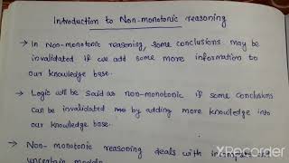 Introduction to nonmonotonic reasoning [upl. by Oaoj]