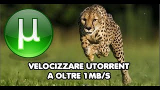 Velocizzare Utorrent a oltre 1 MBs [upl. by Kubiak]