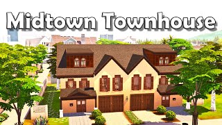 Sims 4 For Rent  Townhouse Speed Build  Midtown Townhouse  Newcrest [upl. by Lleznod418]