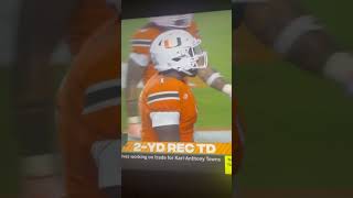 REACTION TO MIAMI GAME WINNING DRIVE VS VIRGINIA TECH [upl. by Ajan]