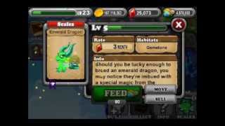 How to Breed Emerald Dragon DragonvaleEVOLUTIONS [upl. by Niliac]