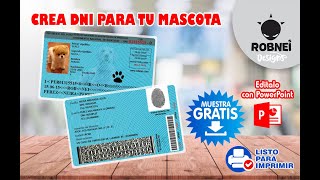 Como Crear DNI para tu mascota GRATIS  dni para perros [upl. by Oiligriv]