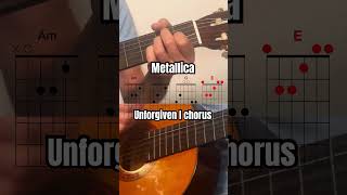 How to play Unforgiven I chorus acoustic [upl. by Laved]