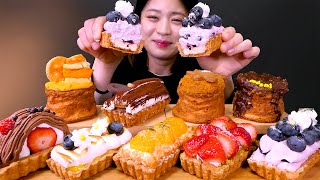 🥐Cream Pie😍바삭한 파이에 크림 듬뿍✨각종 파이와 크로넛 먹방❤Cronut Chocolate Tiramisu Lemon Lotus Cheese Mukbang [upl. by Pasol]