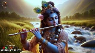 Meditative Lord Krishna Flute Music  Positive Energy Relaxing Body and Mind Yoga [upl. by Anuaf494]