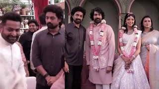 Kalyan Ram With His Wife Visuals at Narne Nithin wedding reception  Jr NTR Pranathi  Filmyfocus [upl. by Harness751]