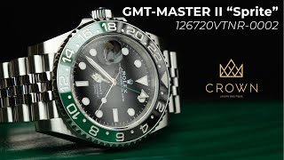 Rolex GMTMaster II quotSpritequot Ref 126720VTNR0002  CROWN REVIEW 4K [upl. by Rab]