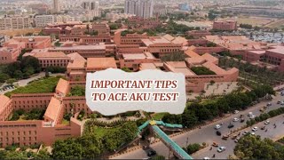 IMPORTANT TIPS TO ACE AKU TESTaku agakhanuniversty [upl. by Giustino]