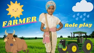 Farmer  Farmer Role Play  Prize Winning Farmer Role Play  Farmer Fancy Dress Competition for Kids [upl. by Nac]