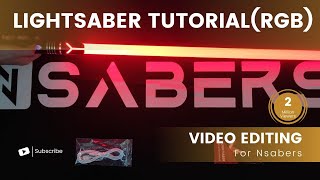 Mandolorian Lightsaber RGB Tutorial  Nsabers [upl. by Azirb583]