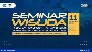 Seminar Akademik Wisuda Periode I Wilayah I Tahun Akademik 20242025 [upl. by Enortna644]