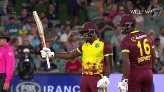 Rovman Powell 63 runs vs Australia  2nd T20I  AUS vs WI [upl. by Perrins]