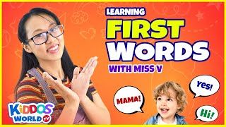 First Words for Babies  Teaching Toddlers to Talk  Learning Basic English Words [upl. by Hephzipa44]