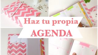 Como hacer una AGENDA  ó libretaencuadernado básico [upl. by Septima]