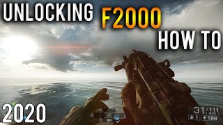 ●HOW TO UNLOCK THE F2000  Battlefield 4 2020 [upl. by Aenitsirhc]