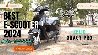 Zelio Gracy pro Review  EScooter Review  Best EScooter Under 100K [upl. by Neelak]