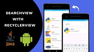 Searchview with Recyclerview in Android Studio Tutorial Searchview in Recyclerview Part 2 [upl. by Martell]