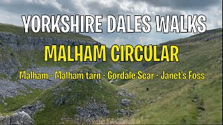 Yorkshire Dales Walks Malham Cove Circular Malham  Malham Tarn  Gordale scar  Janet’s Foss [upl. by Cadman]