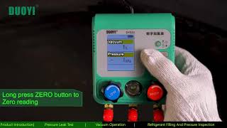 DUOYI dy523 Wholesale oem Refrigeration Digital Manifold Tester Air Conditioning Temperature Tester [upl. by Danette]