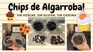 Cómo Hacer Chips de Algarroba🍪😋 Sin Azúcar Sin Gluten Sin Caseína pocos ingredientes [upl. by Nosreme]