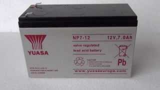 YUASA NP712 accu 12V  7Ah [upl. by Akli636]