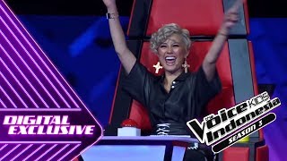 Begini Reaksi AgnezMo Untuk Moses  Coach Reaction 11  The Voice Kids Indonesia Season 3 GTV 2018 [upl. by Etireugram462]