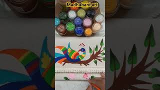 Madhubani art acrylic art work madhubaniart pqintingnewartwork [upl. by Delwyn]