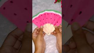 Diy hand fan craft Easy paper craft for kids diy craft shortvideo viralvideo [upl. by Stig]