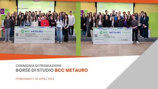 Cerimonia di premiazione borse di studio Bcc Metauro [upl. by Adnawyek834]