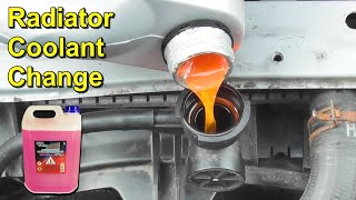 Radiator Coolant Change  Nissan Micra K12 [upl. by Astrix]