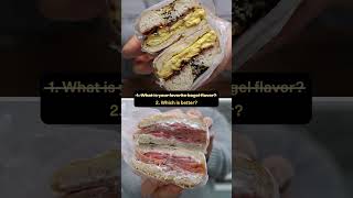 NYC Street Food Episode 5 Bagel Sandwiches [upl. by Hyacinthie]