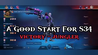 S34 A GOOD START VICTORYJUNGLER  MOBILE LEGENDS BANG BANG  CYBORG WEREWOLF EARLY SEASON CLIPS [upl. by Noreg]