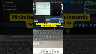 Minimize All Windows Instantly 😎 One Click Magic techtips windows microsoft shortsvideo [upl. by Aivatco798]