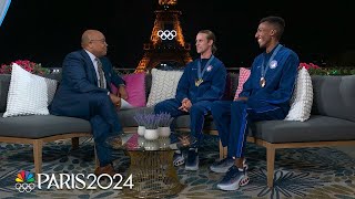 Cole Hocker Yared Nuguse make a statement for Team USA in mens 1500m  Paris Olympics  NBC Sports [upl. by Mannes]