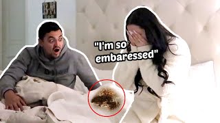 I POOPED MYSELF PRANK ON HUSBAND [upl. by Eiba95]